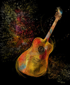 Painting Time with a Guitar