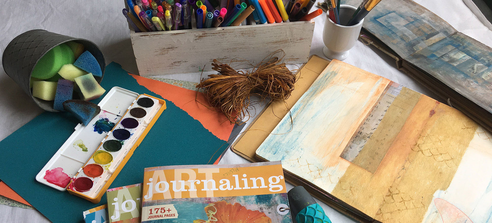 art journaling materials