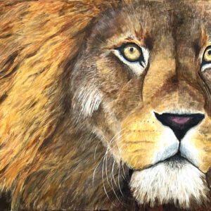 the lion painting